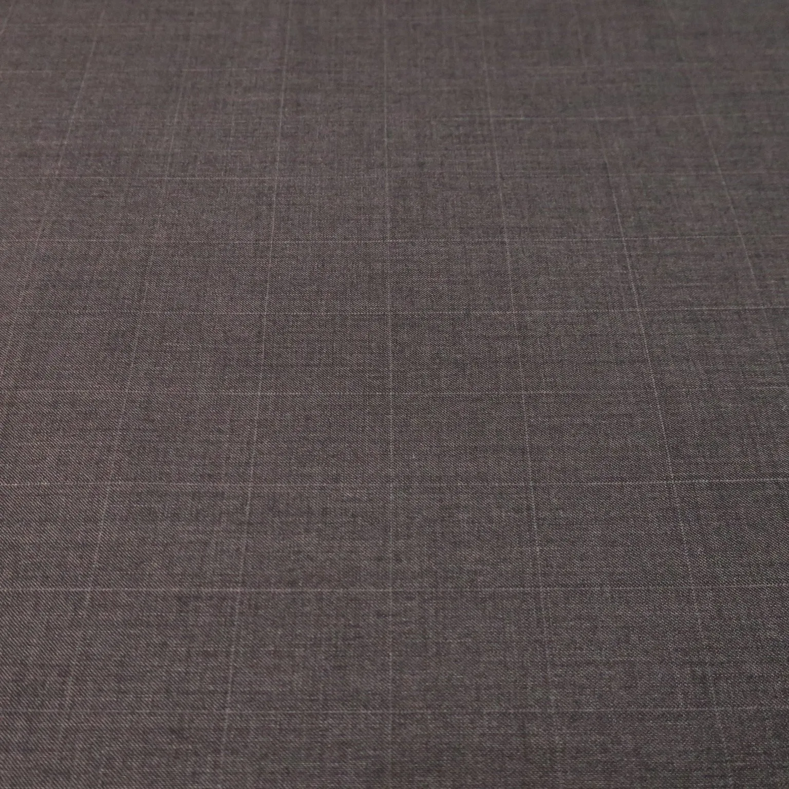 1.5 YDS Piece (CUSTOM PRODUCT) Dark Gray Plaid Loro Piana Super Winter Extrafine Wool Fabric