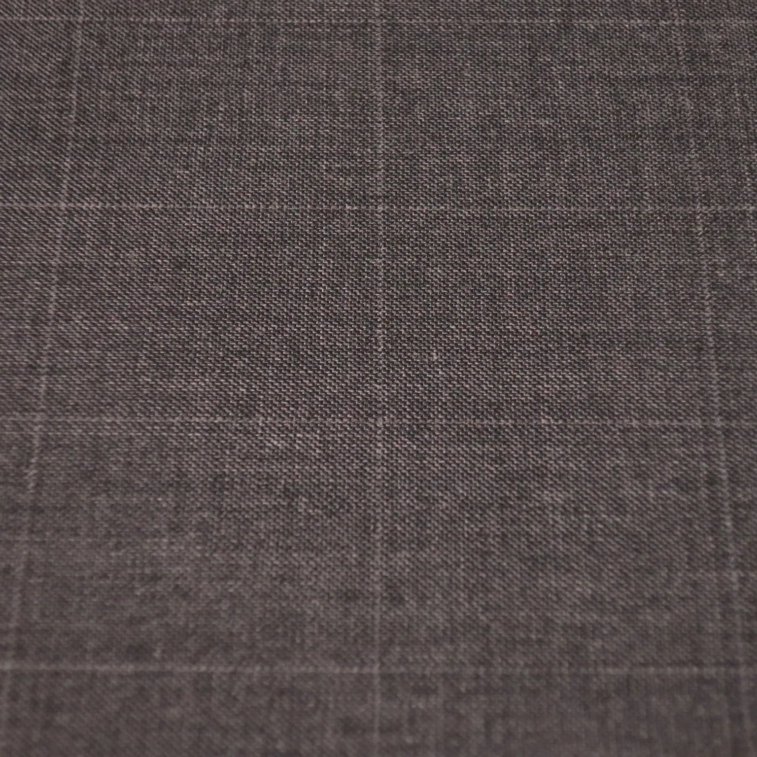 1.5 YDS Piece (CUSTOM PRODUCT) Dark Gray Plaid Loro Piana Super Winter Extrafine Wool Fabric