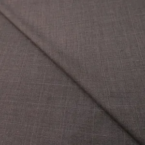 1.5 YDS Piece (CUSTOM PRODUCT) Dark Gray Plaid Loro Piana Super Winter Extrafine Wool Fabric