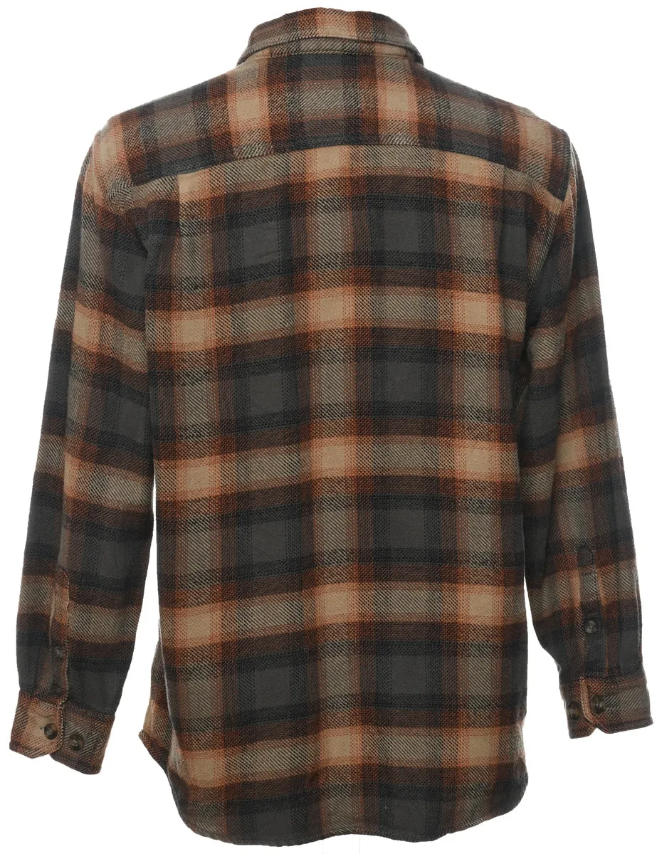 1990s Checked Flannel Shirt - L