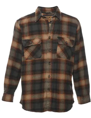 1990s Checked Flannel Shirt - L