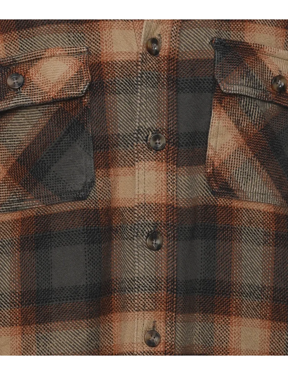 1990s Checked Flannel Shirt - L