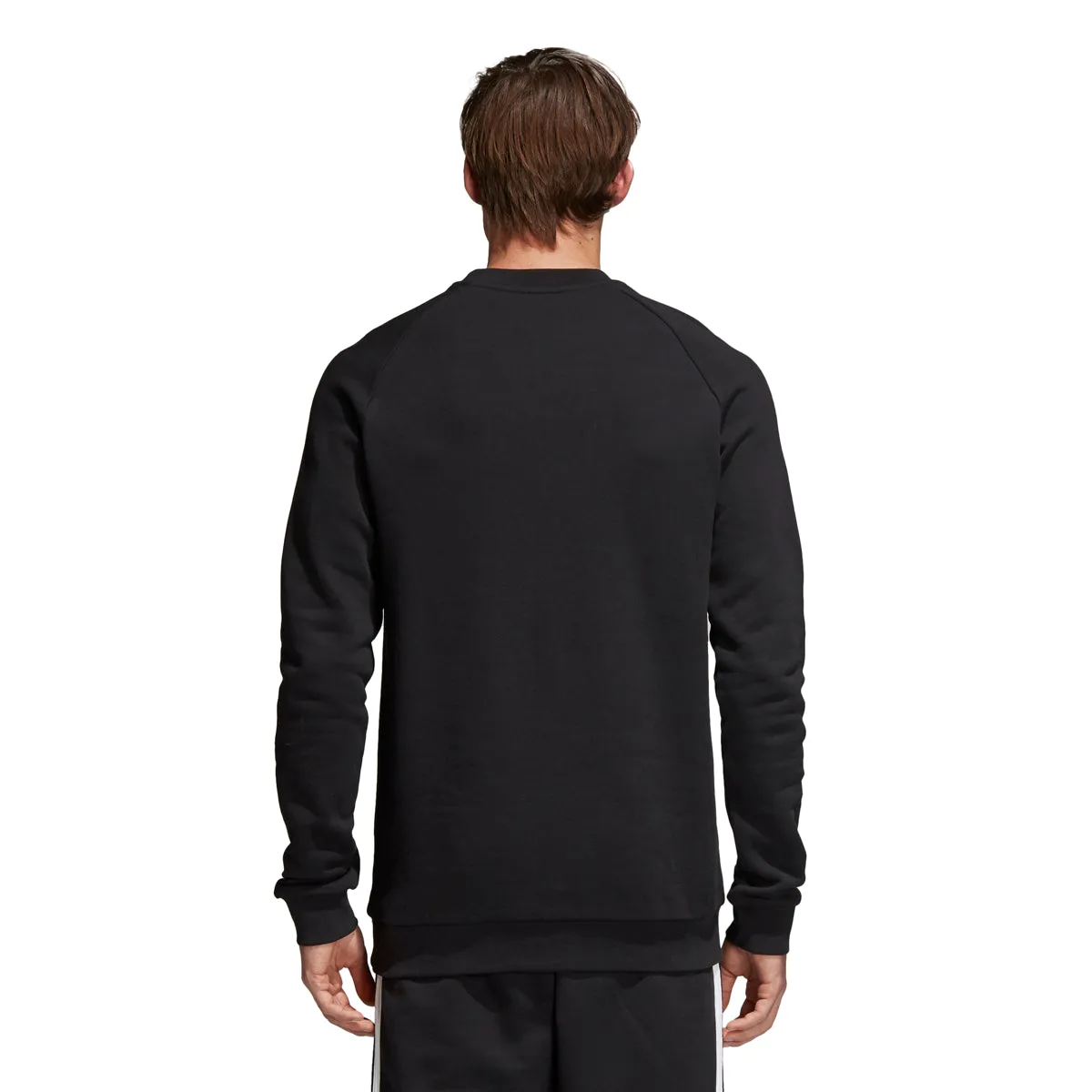 Adidas Originals Men's Trefoil Warm-Up Crew Sweatshirt Black/White