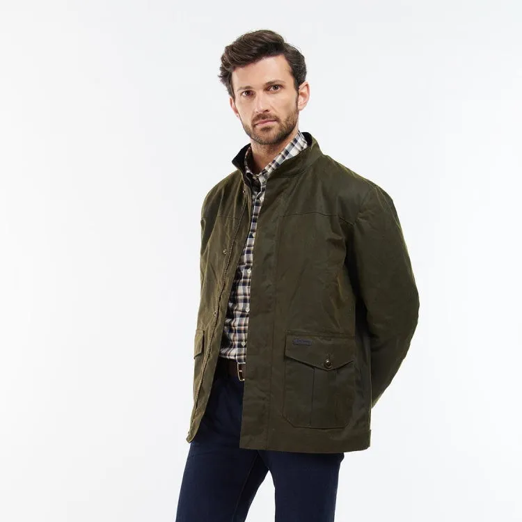 Barbour Sheldon Wax Jacket - Olive