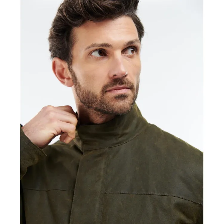 Barbour Sheldon Wax Jacket - Olive