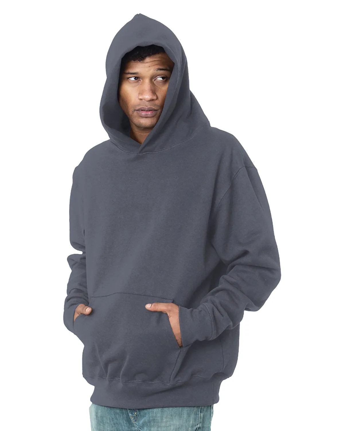 Bayside BA4000: Adult Super Heavy Hooded Sweatshirt