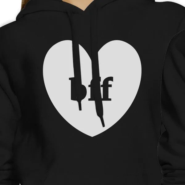 Bff Hearts BFF Matching Black Hoodies