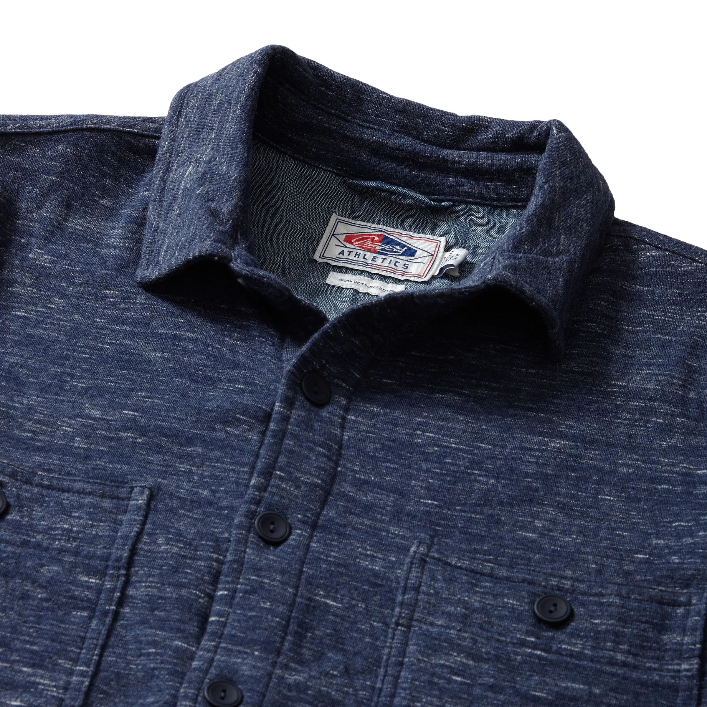 Blake Double Cloth CPO Shirt Jacket - Denim Marl