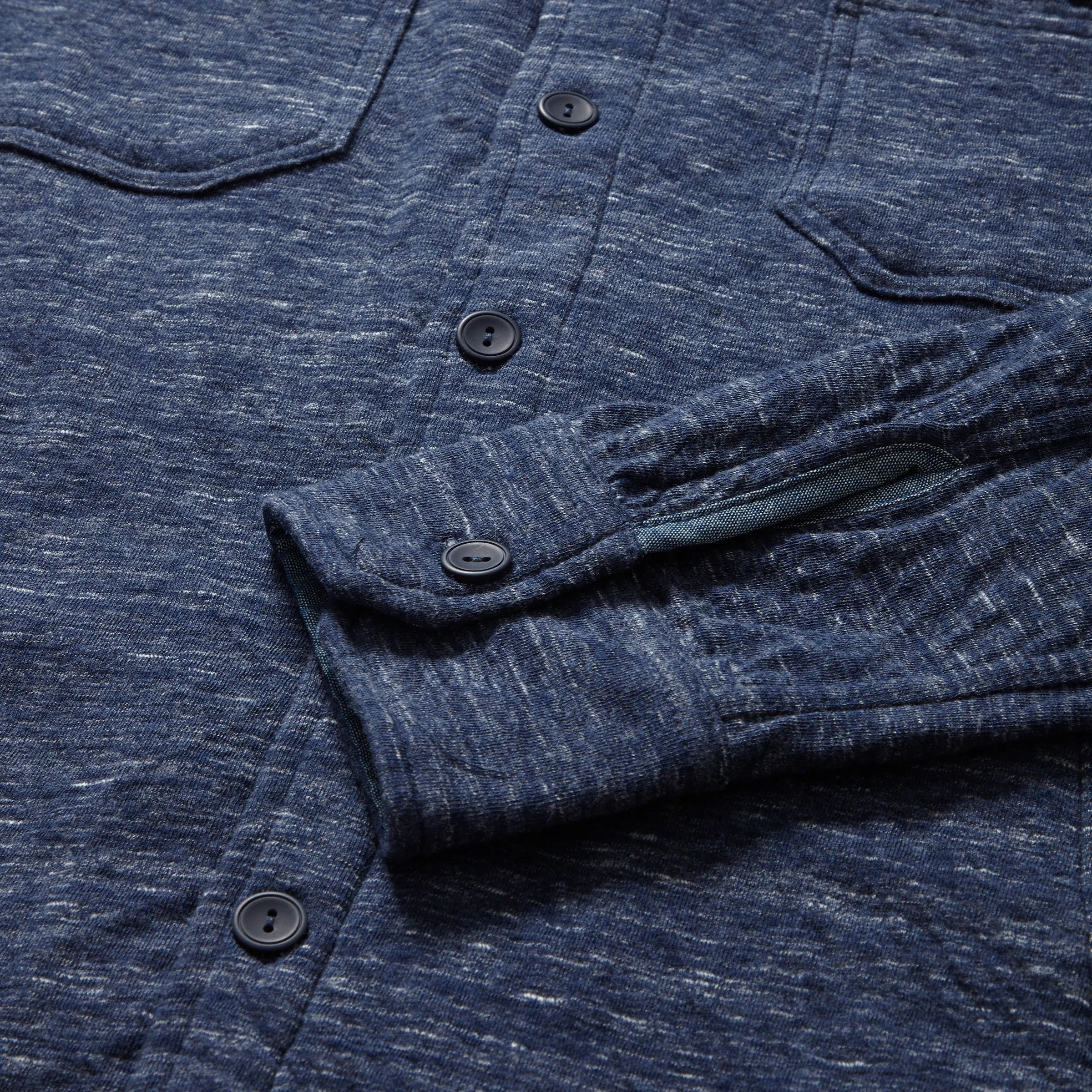 Blake Double Cloth CPO Shirt Jacket - Denim Marl