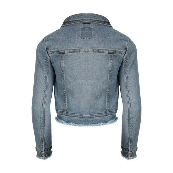 BLUE DENIM JACKET FOR GIRLS