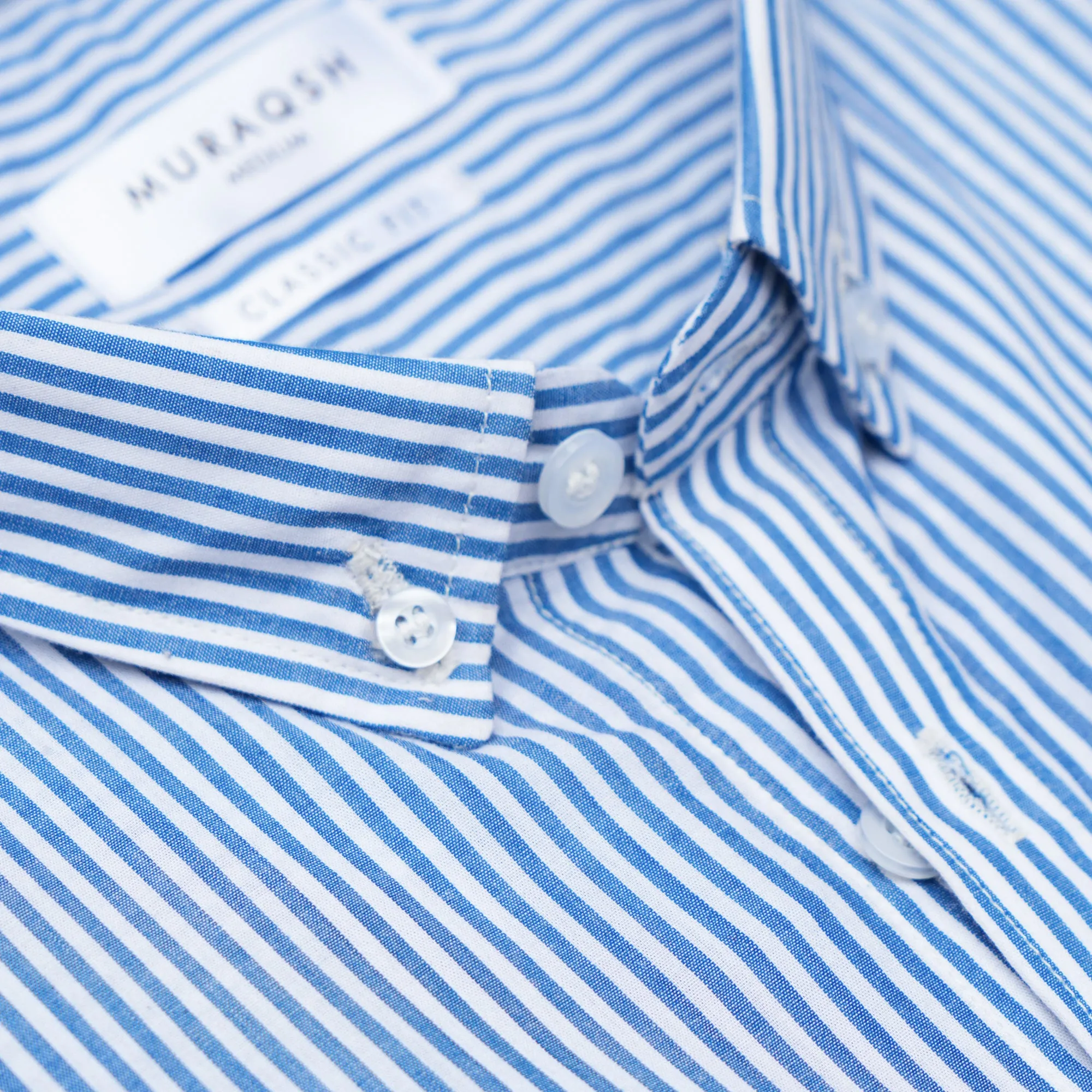 Blue Striped Casual Shirt - Men