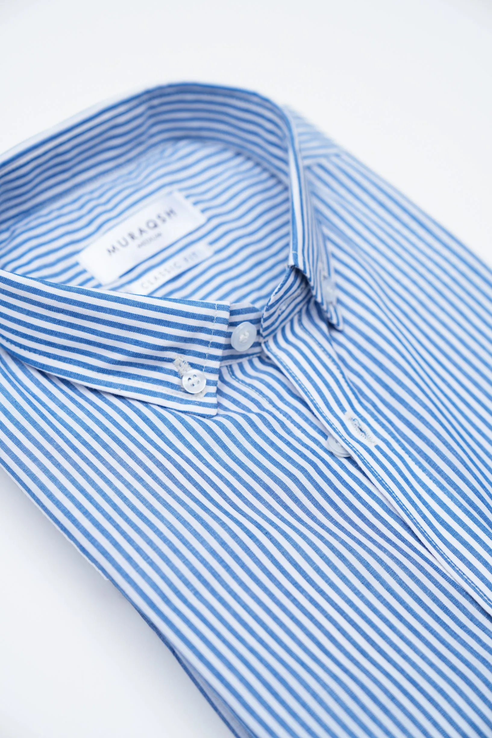 Blue Striped Casual Shirt - Men