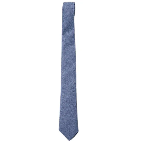 Brushed Chambray Cotton Tie