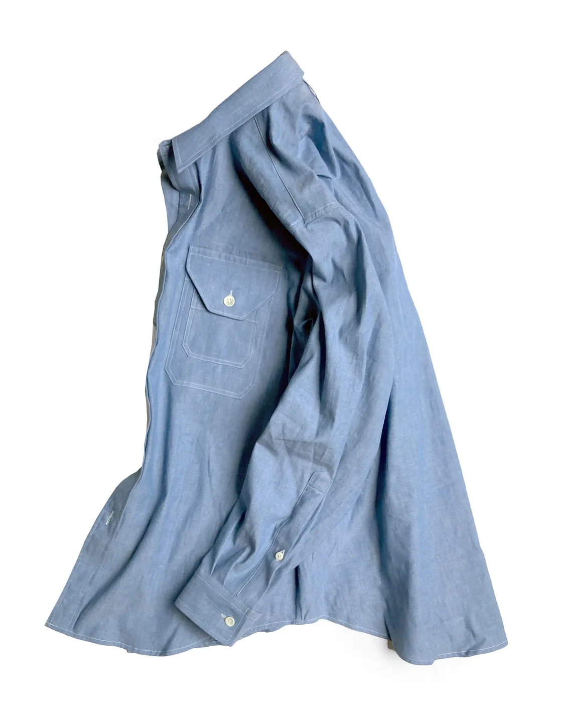 CLASSIC COLLAR 3p SH CHAMBRAY