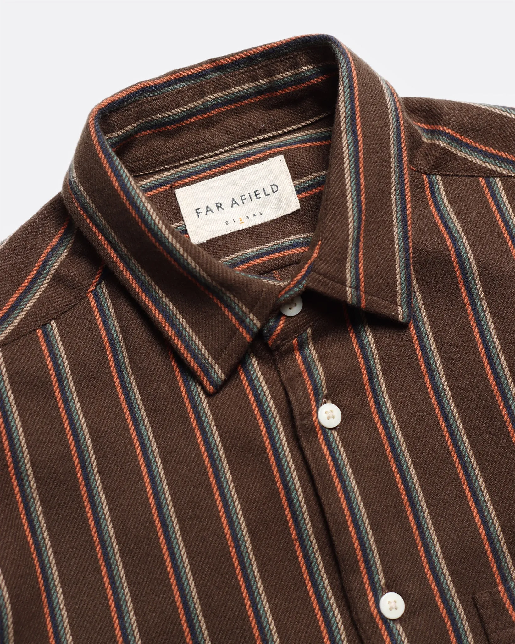 Classic Shirt - Slate Brown Kuki Stripe