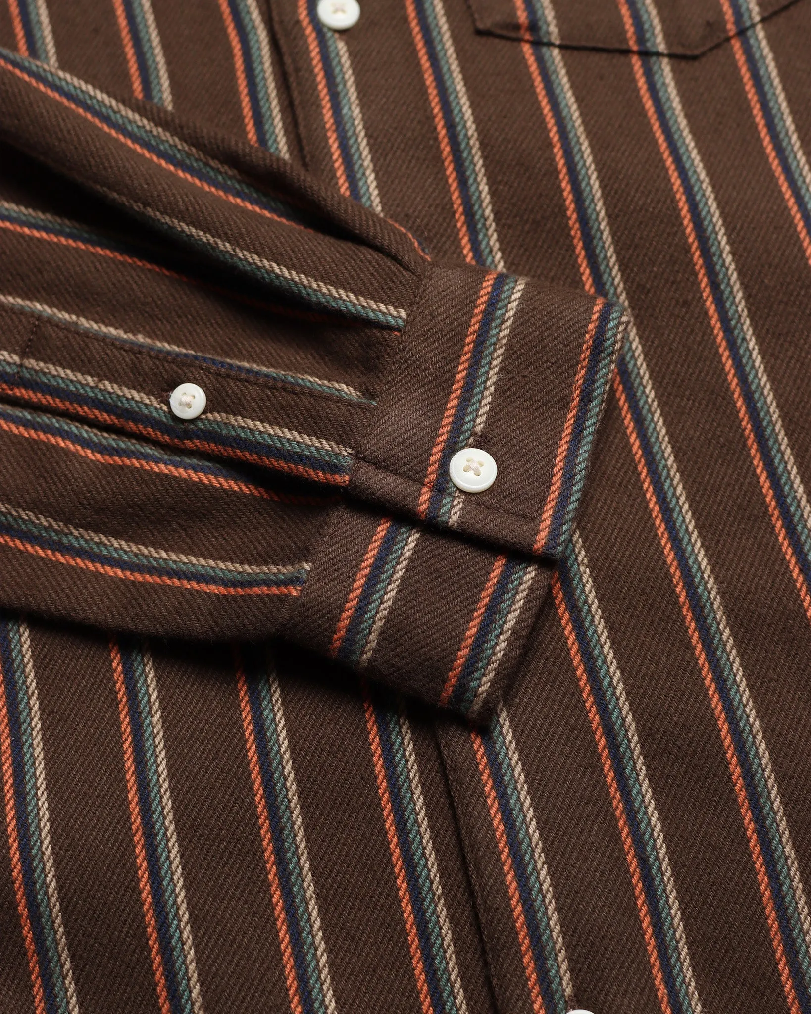 Classic Shirt - Slate Brown Kuki Stripe