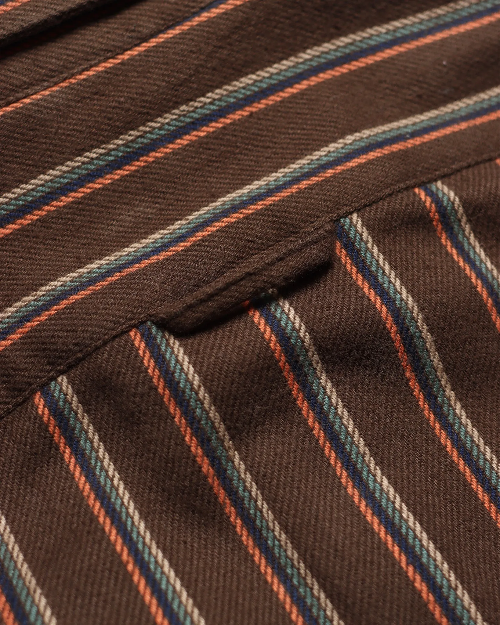 Classic Shirt - Slate Brown Kuki Stripe