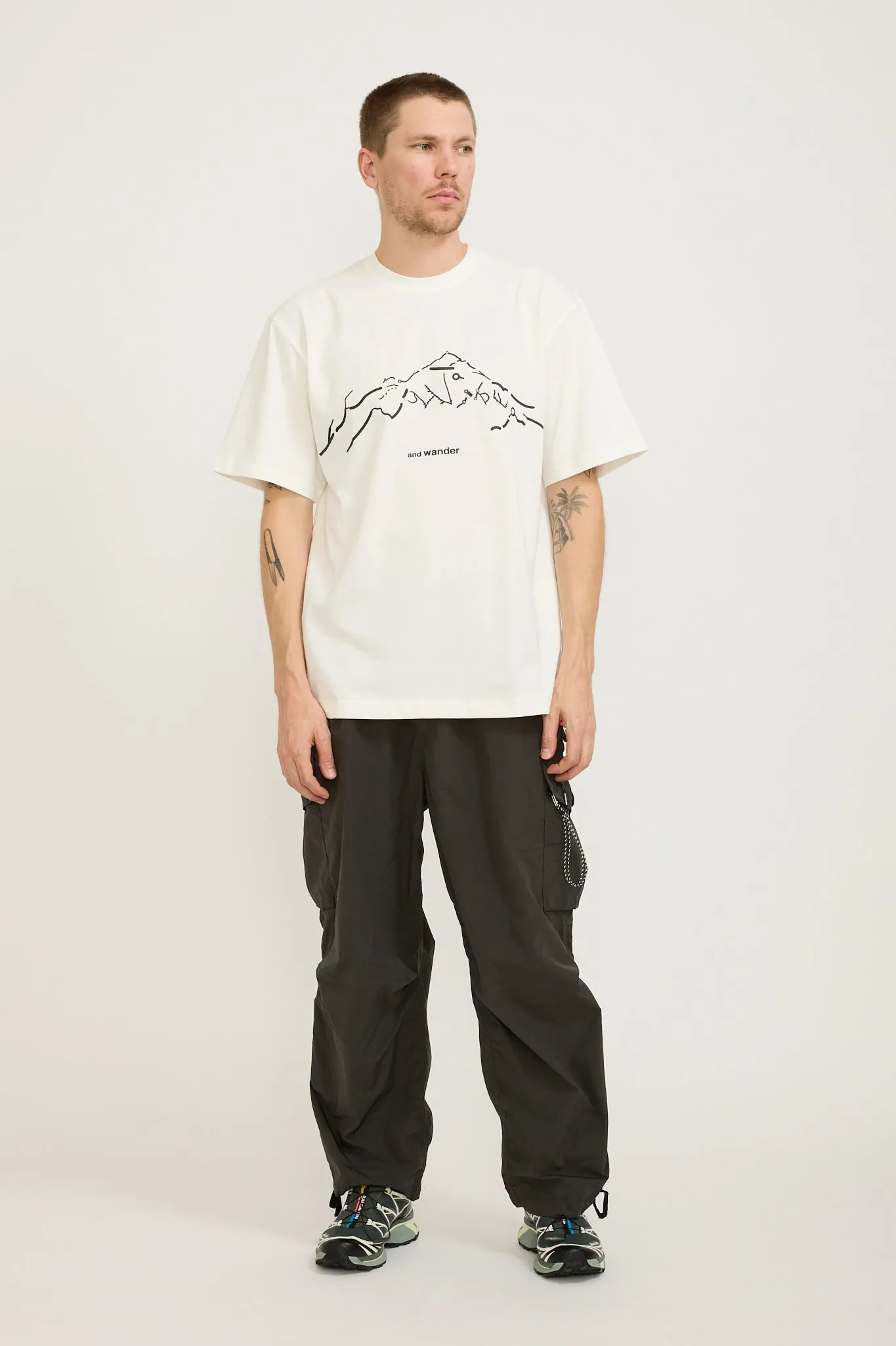 Daijiro Ohara Map Key Print T-Shirt SS White