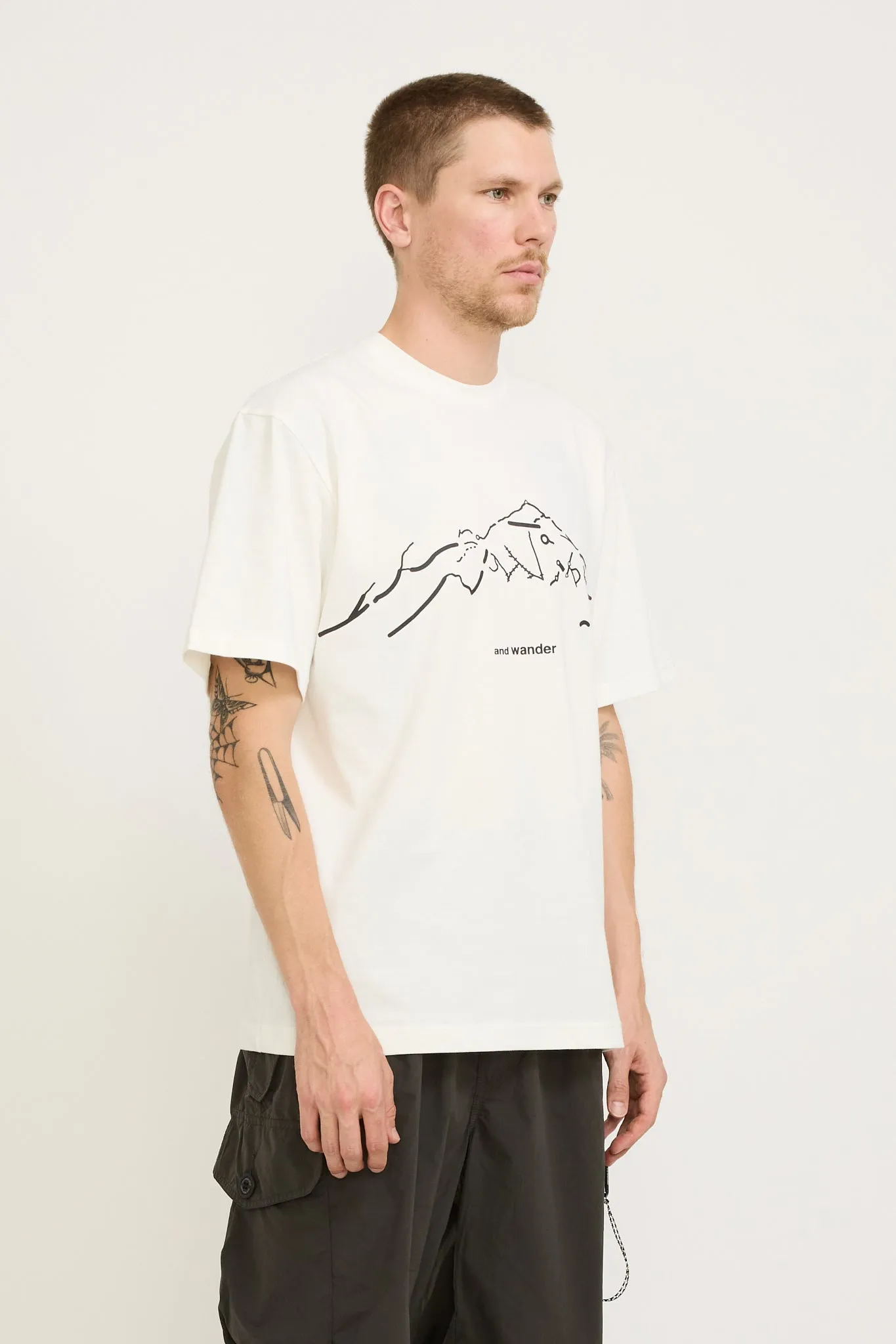 Daijiro Ohara Map Key Print T-Shirt SS White