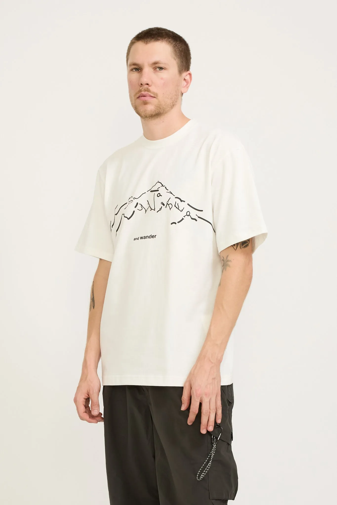 Daijiro Ohara Map Key Print T-Shirt SS White