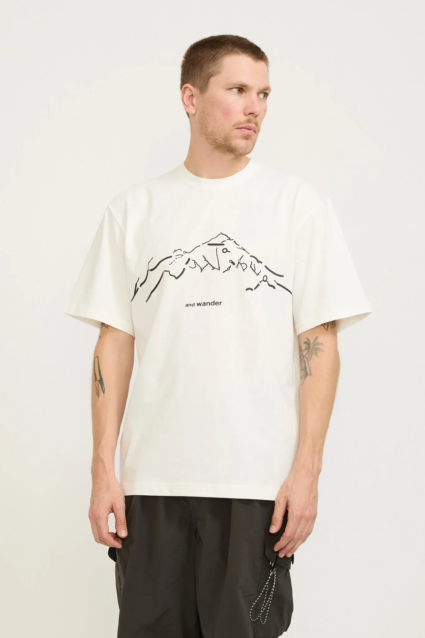 Daijiro Ohara Map Key Print T-Shirt SS White