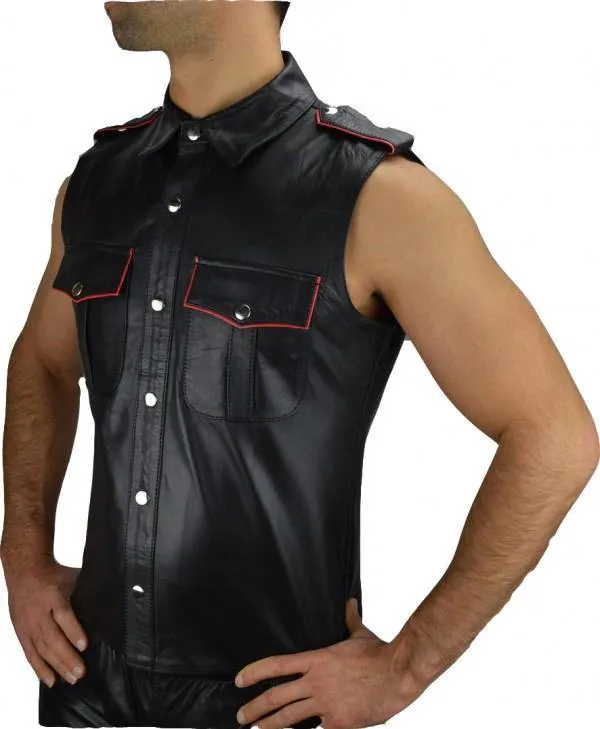 Dominion Leather Shirt for Men