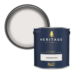 Dulux Heritage Matt Emulsion - Wishbone White