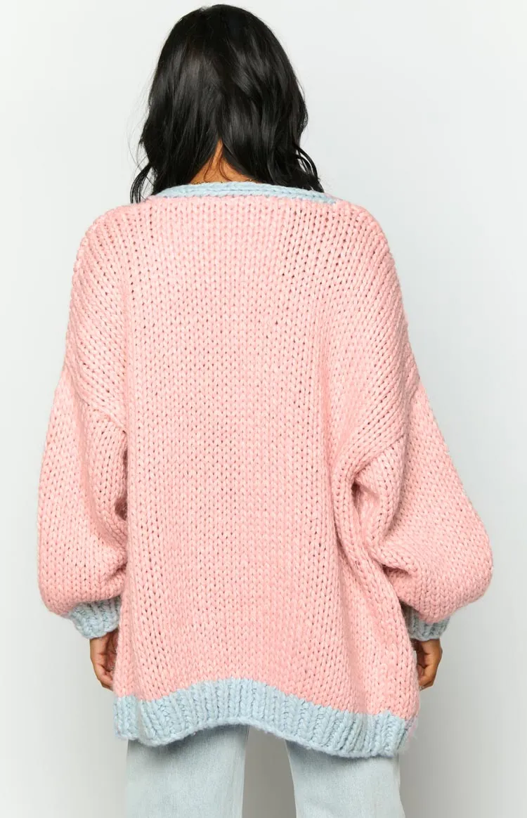 Hatley Pink Knit Cardigan