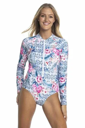 Jantzen JA84384 Moroccan Flowers Sunsafe One Piece Surfsuit