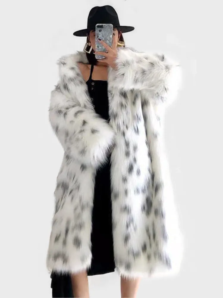 Leopard Mink Long Coat