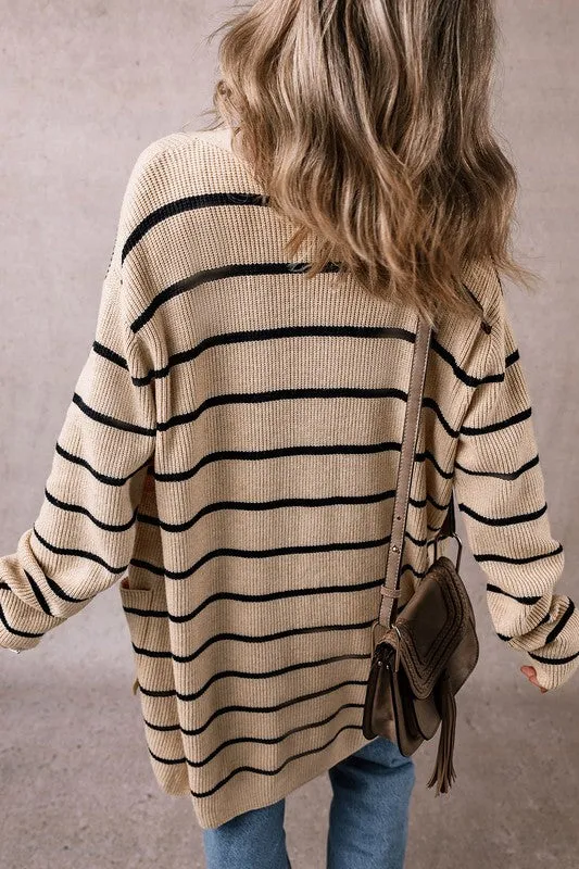 Logan Striped Cardigan