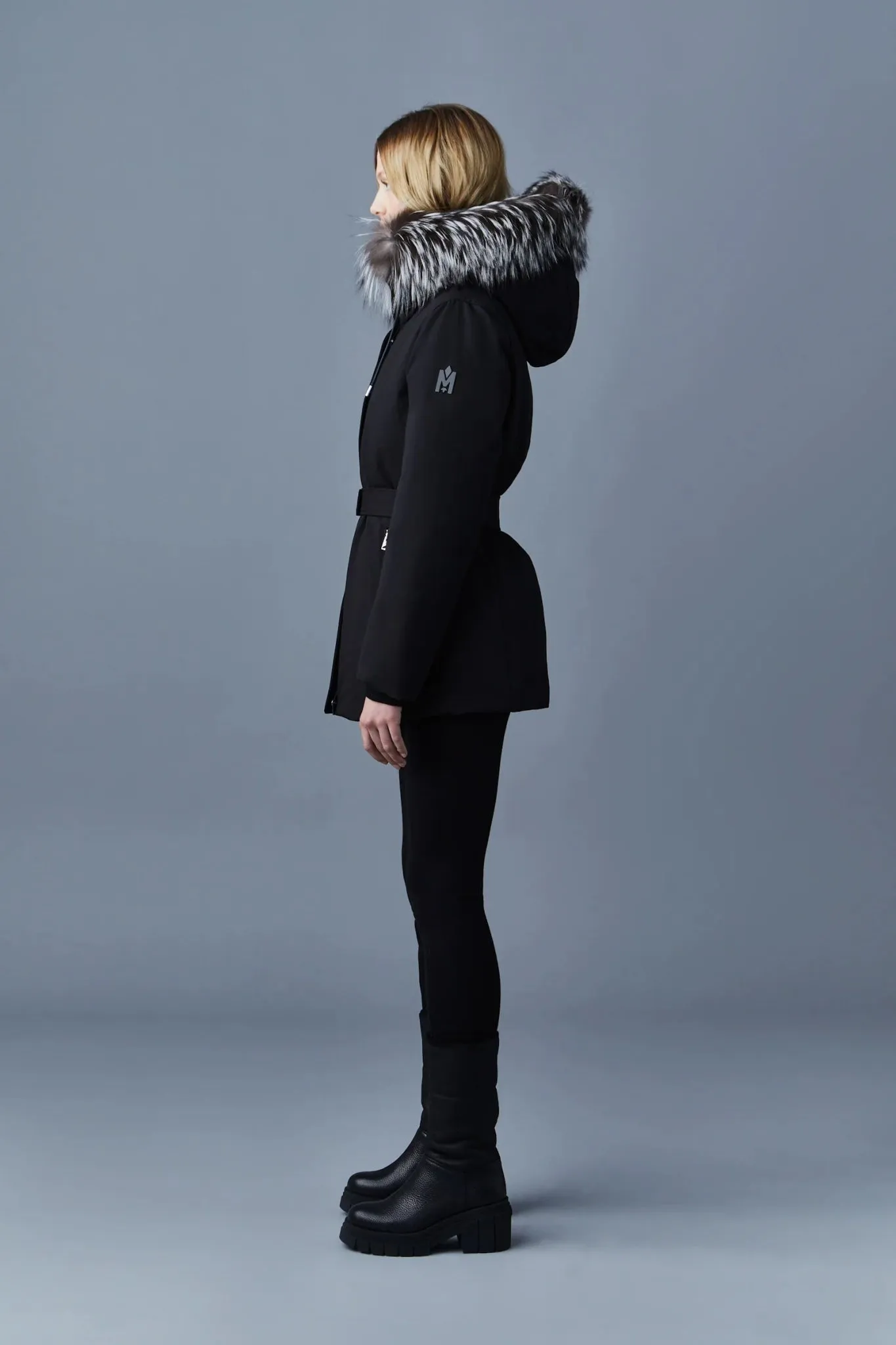 MACKAGE JENI-X - 2-in-1 Down Parka With Removable Bib And Silver Fox Fur