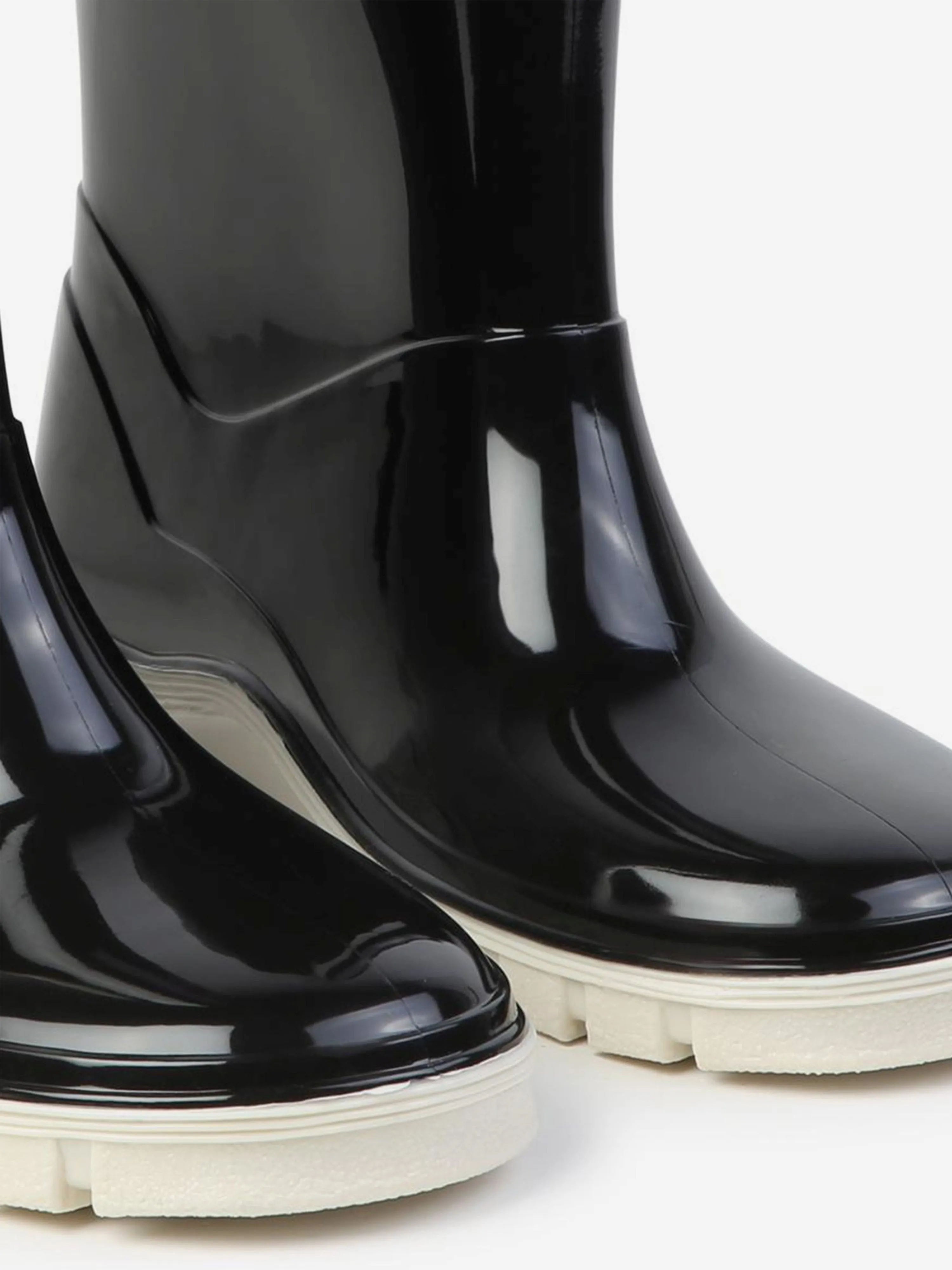 MARC JACOBS Kids Logo Rain Boots in Black