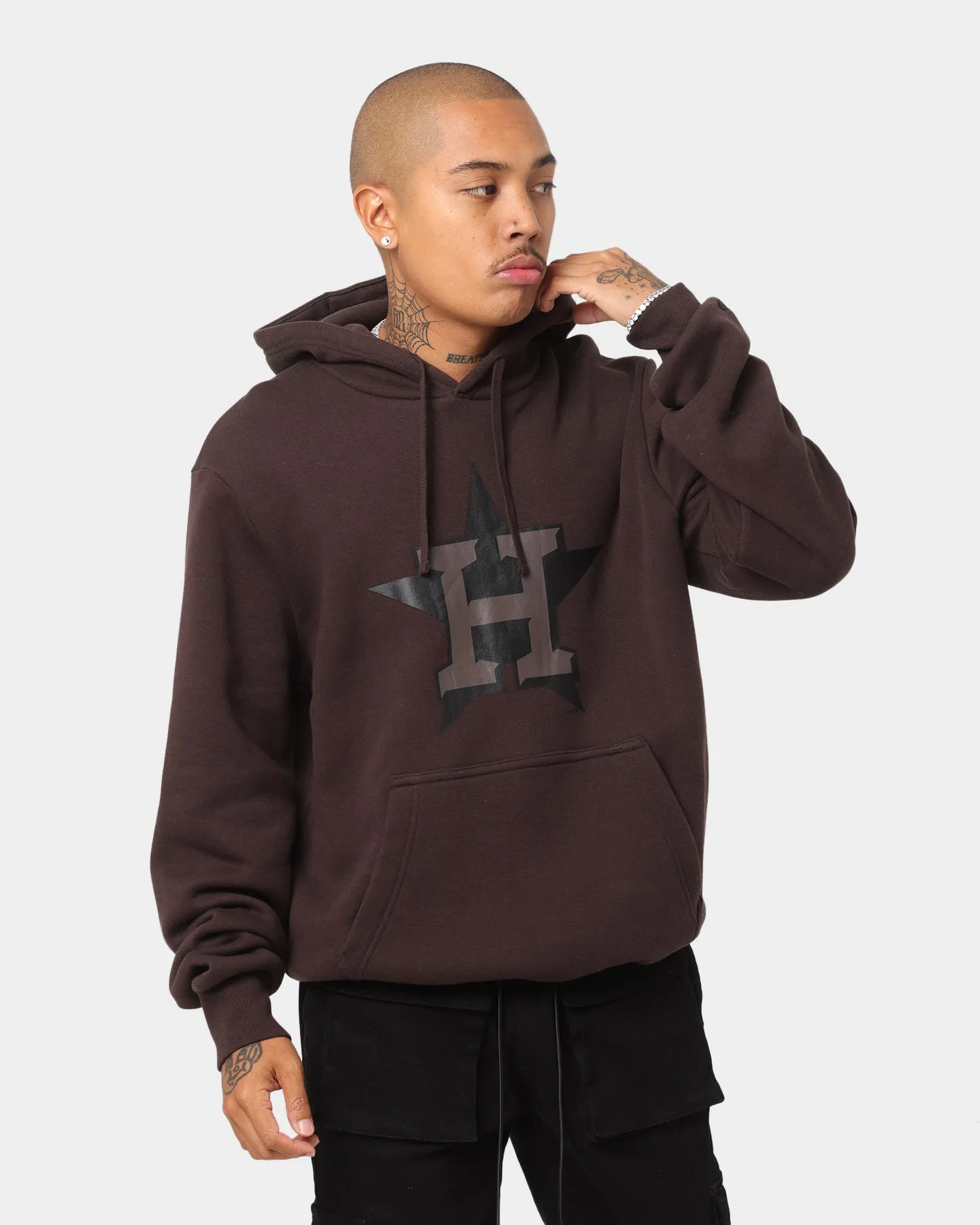 New Era Houston Astros Hoodie Dark Brown