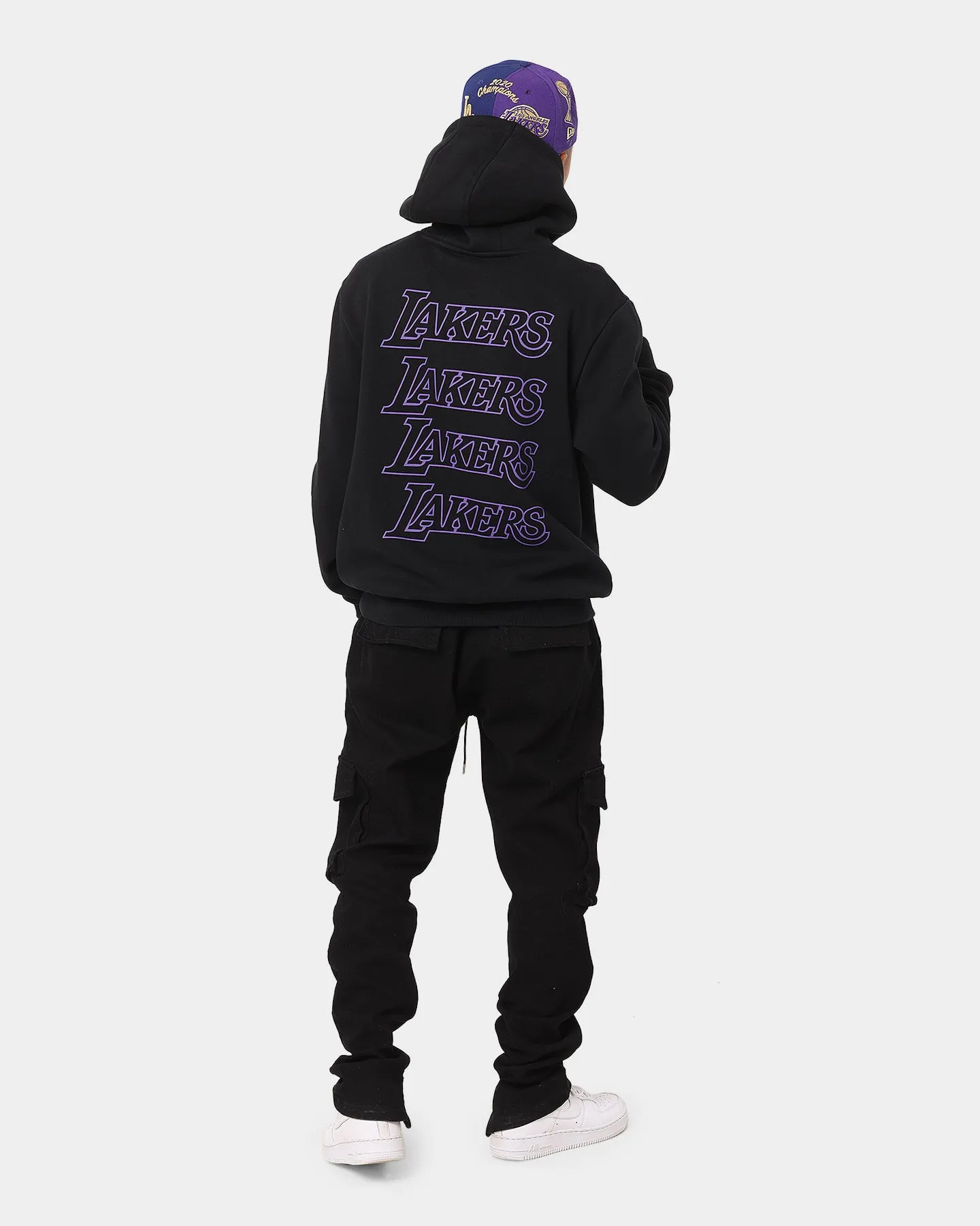 New Era Los Angeles Lakers Black Repeat Hoodie Black