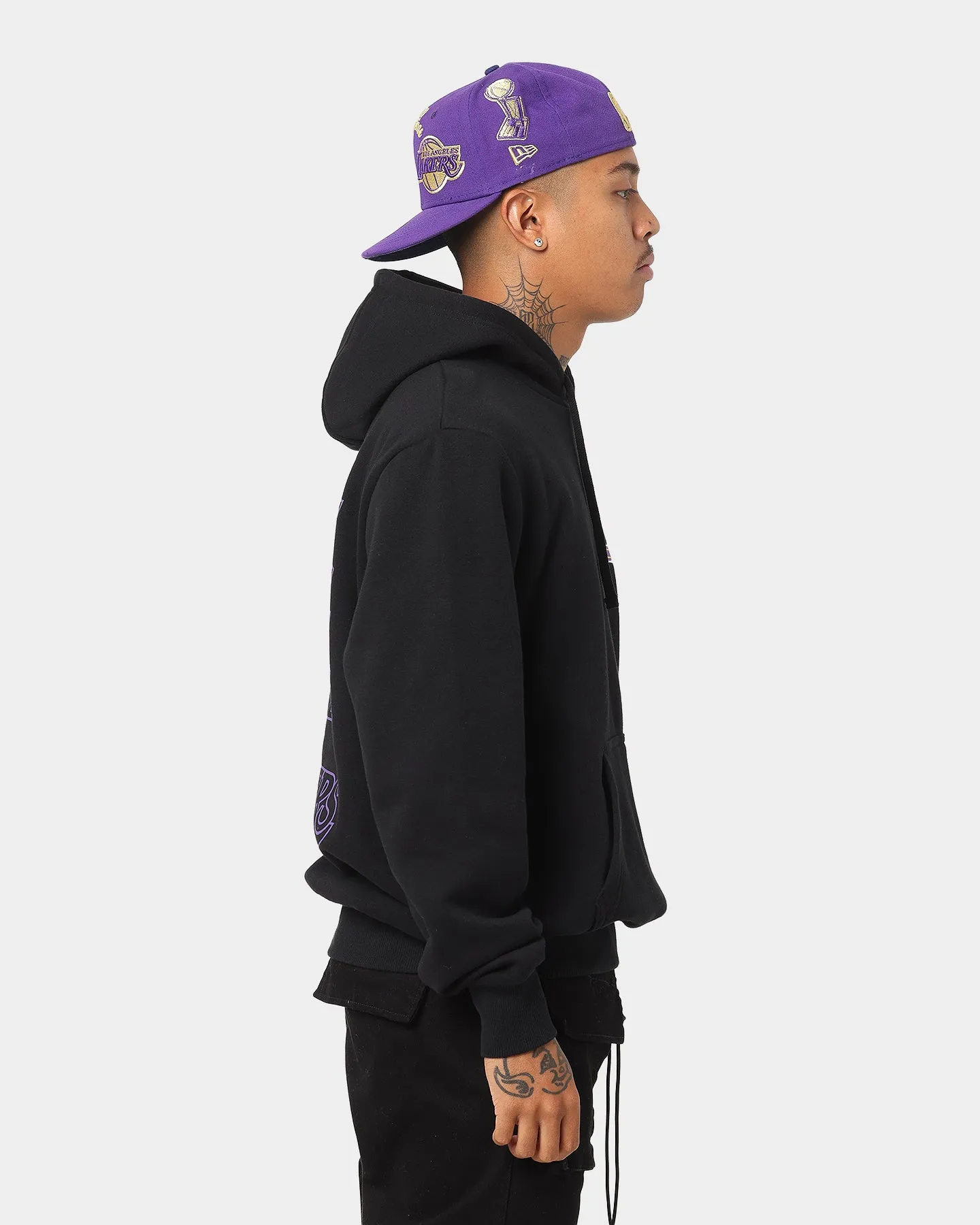 New Era Los Angeles Lakers Black Repeat Hoodie Black