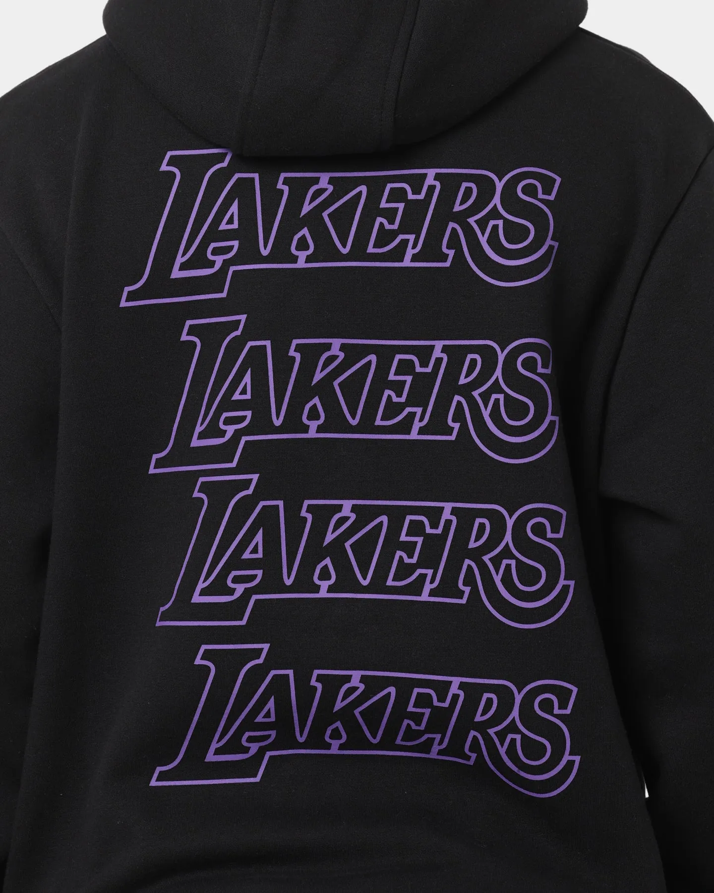 New Era Los Angeles Lakers Black Repeat Hoodie Black