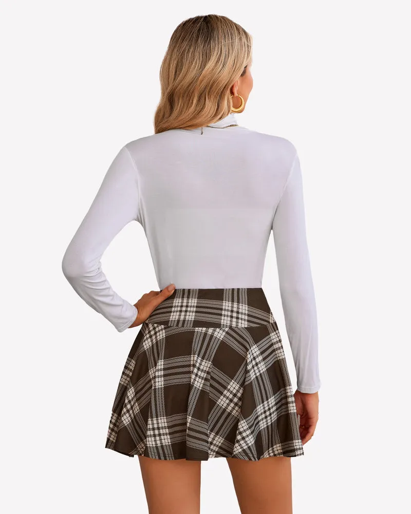 Pleated Drawstring High Waist Skirt