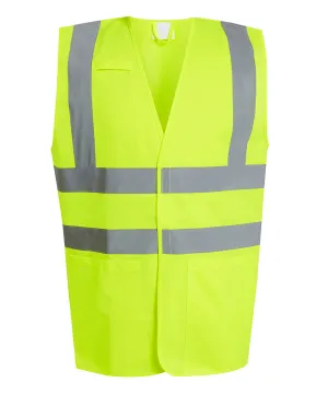 Pro hi-vis supervisor vest | Yellow