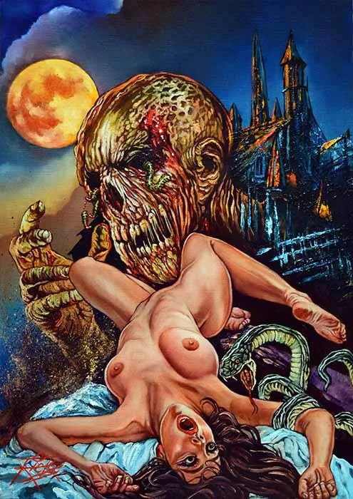 Rick Melton - Howl of the Devil - Erotic Horror - Art Print