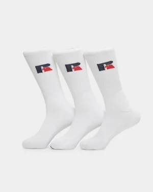 Russell Athletic Classic Sock 3 Pack White