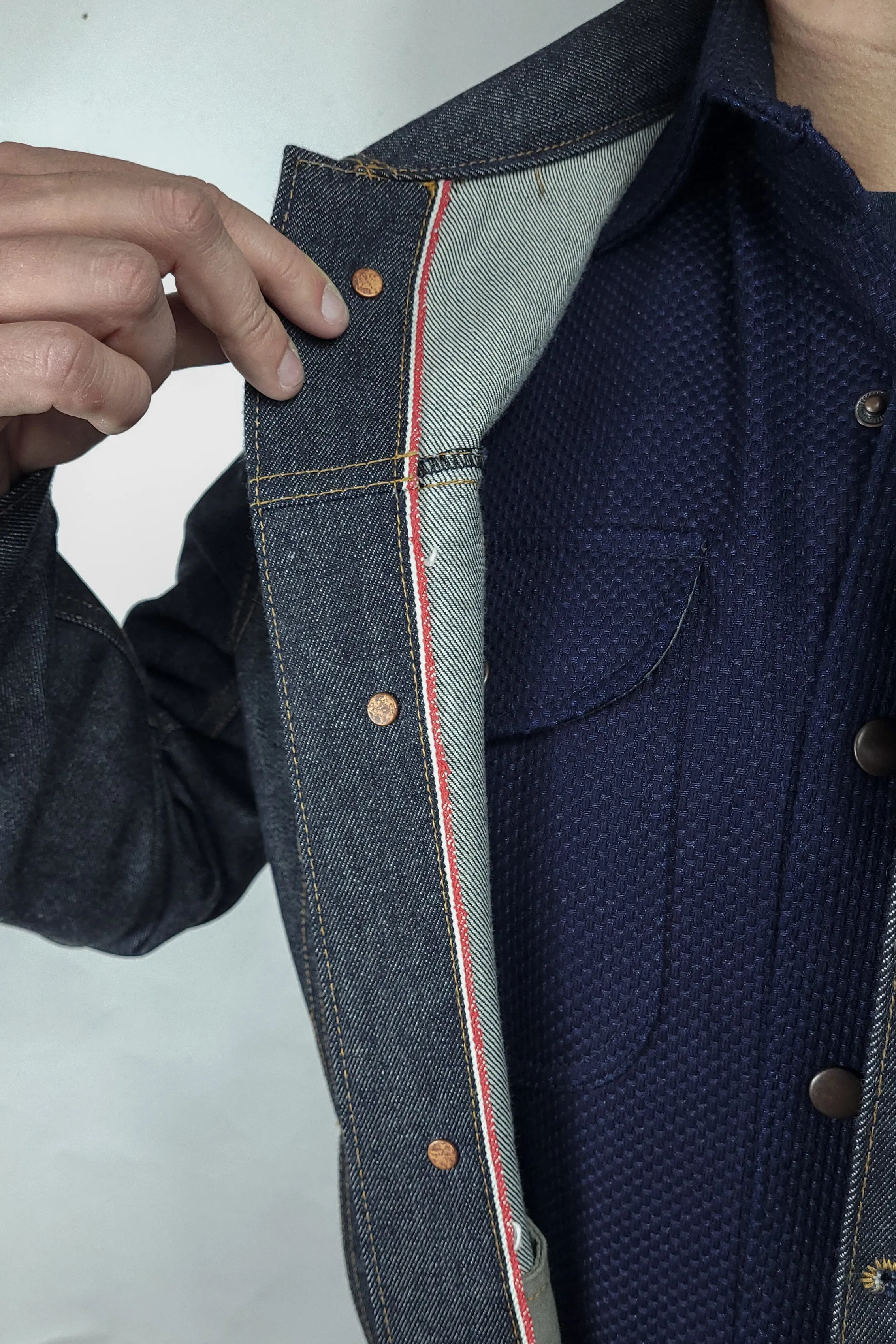 Selvedge Jacket - 14oz. Vidalia Mills Large Sample