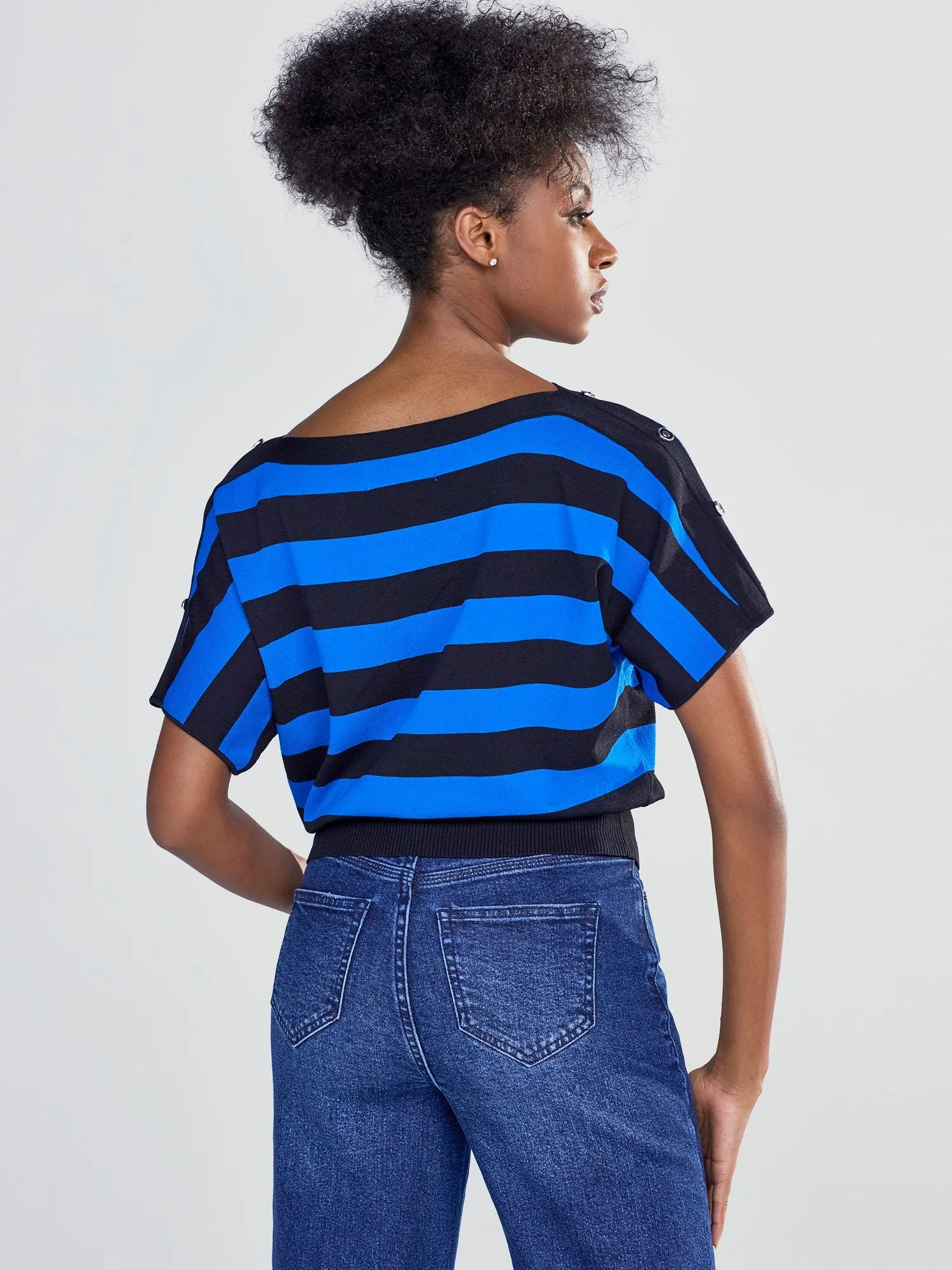 Stripe Dolman Sweater