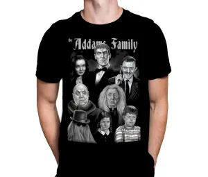 THE ADDAM FAMILY - Classic 60's Cult TV Comedy Horror T-Shirt by Peter Panayis