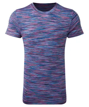 TriDri® space dye performance t-shirt | Pink/Blue