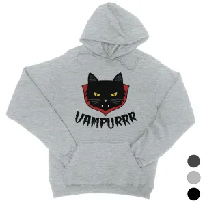 Vampurrr Funny Halloween Cute Graphic Design Unisex Pullover Hoodie