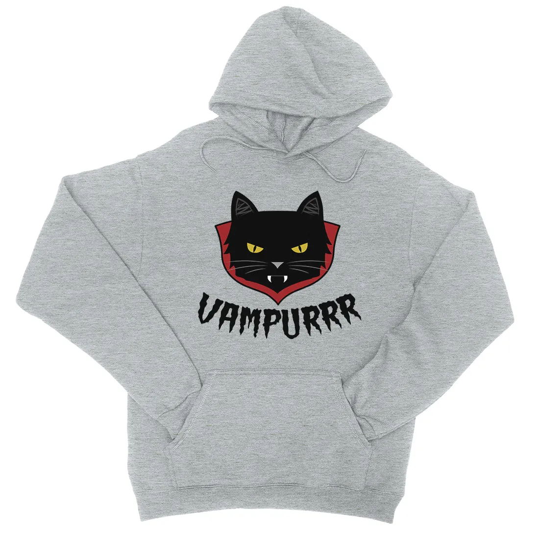 Vampurrr Funny Halloween Cute Graphic Design Unisex Pullover Hoodie