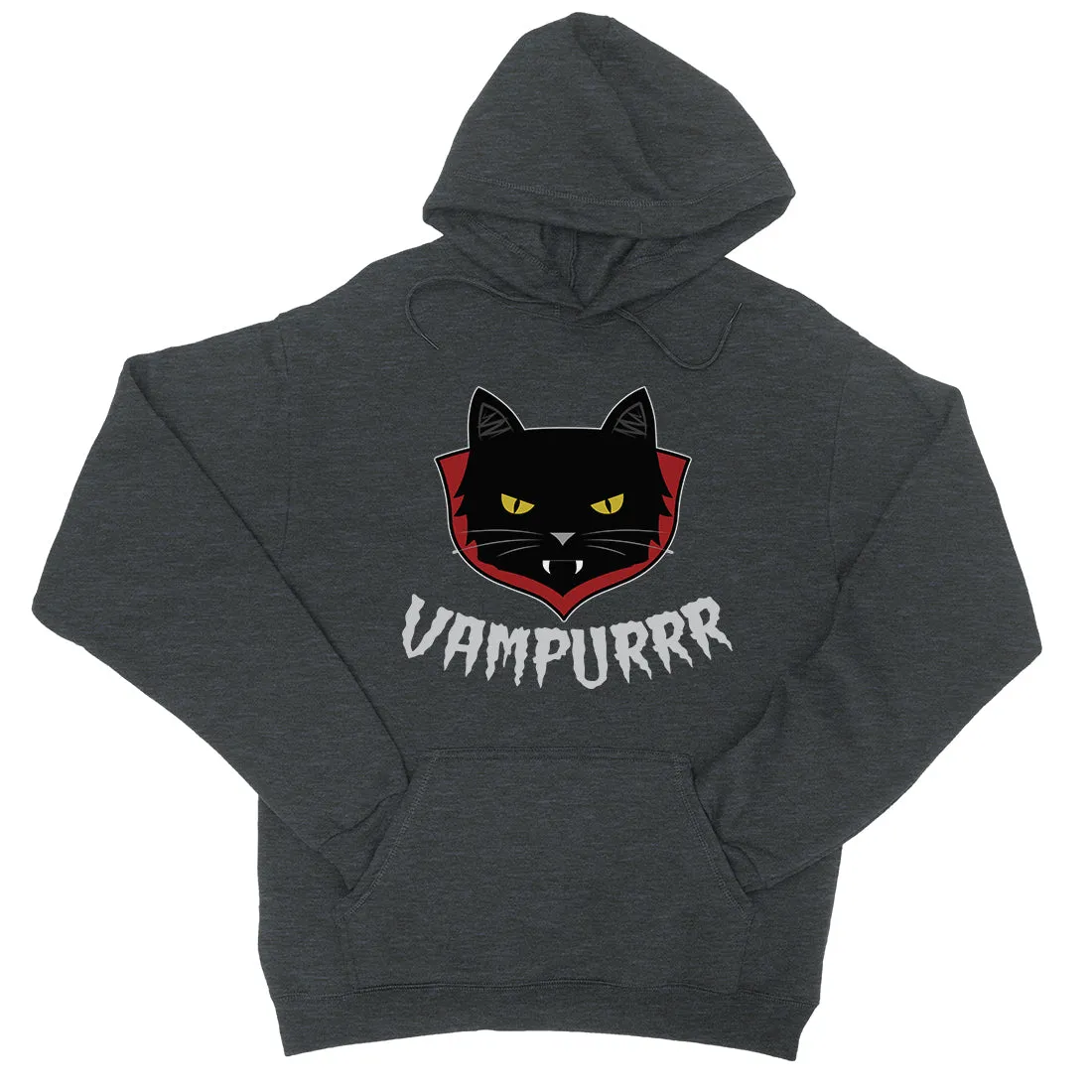 Vampurrr Funny Halloween Cute Graphic Design Unisex Pullover Hoodie