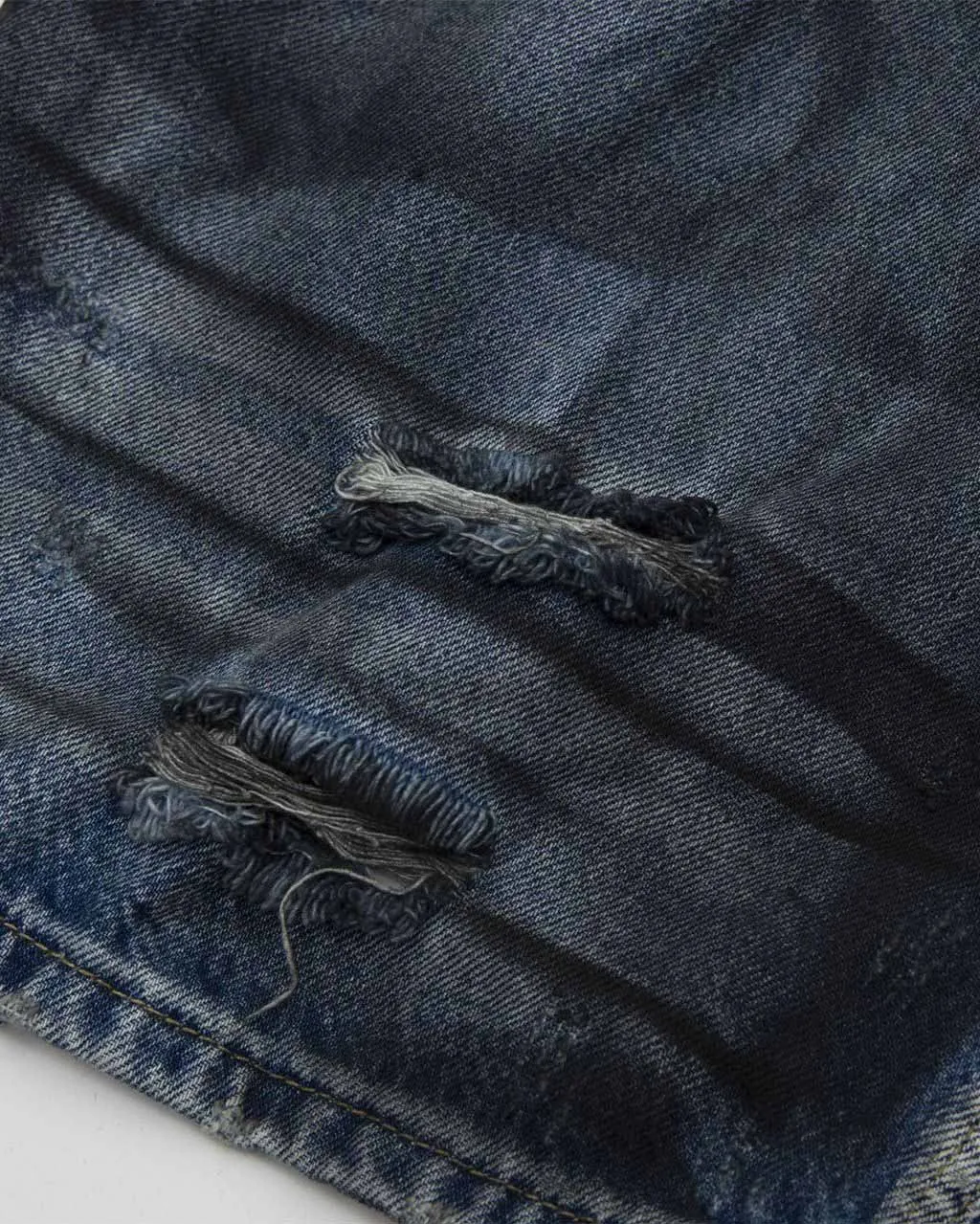 Washed Torn Heavy Duty Jeans