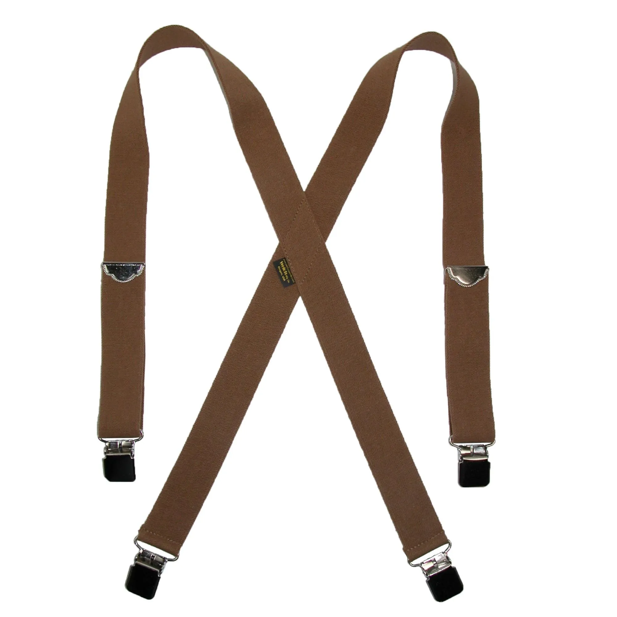 Welch Men's Elastic Clip End Double Face Suspenders